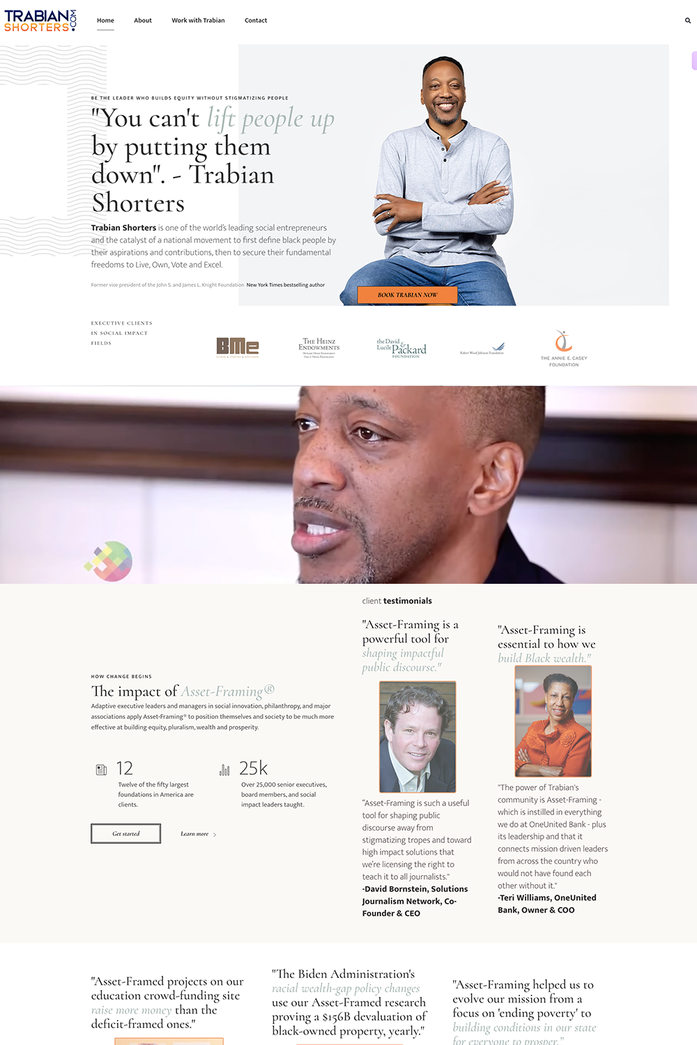 A website design with a man and a woman. A website design with a man and a woman.