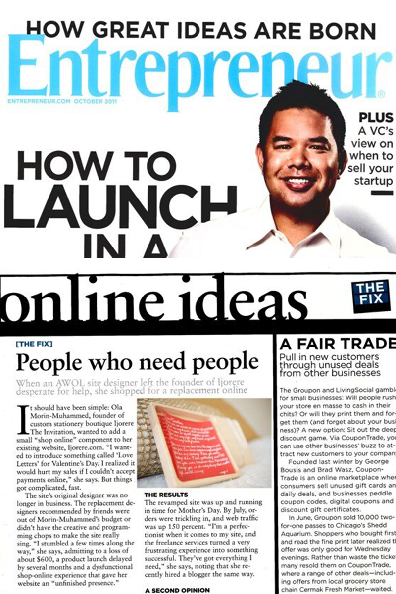 How to launch an online business.