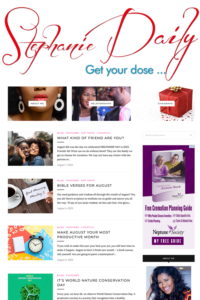 The homepage of sophie daily. The homepage of sophie daily.