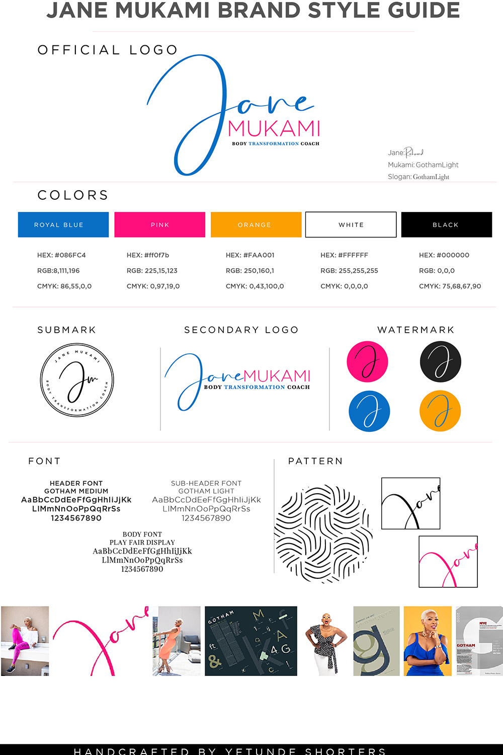 Jane murakawa brand style guide. Jane murakawa brand style guide.