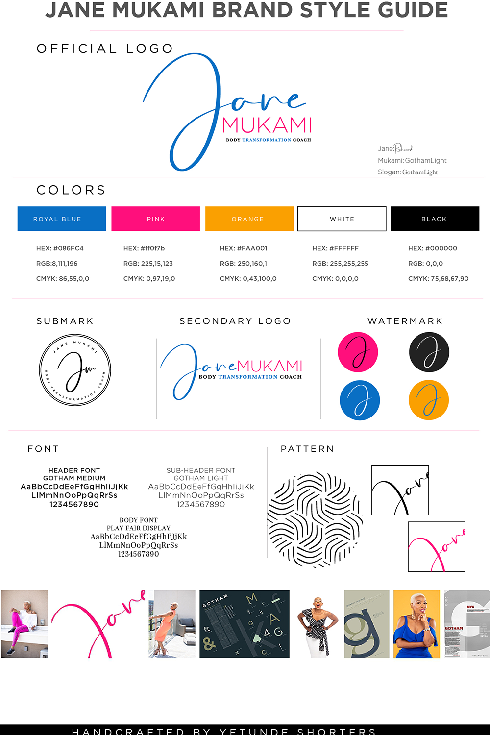 Jane murakawa brand style guide.