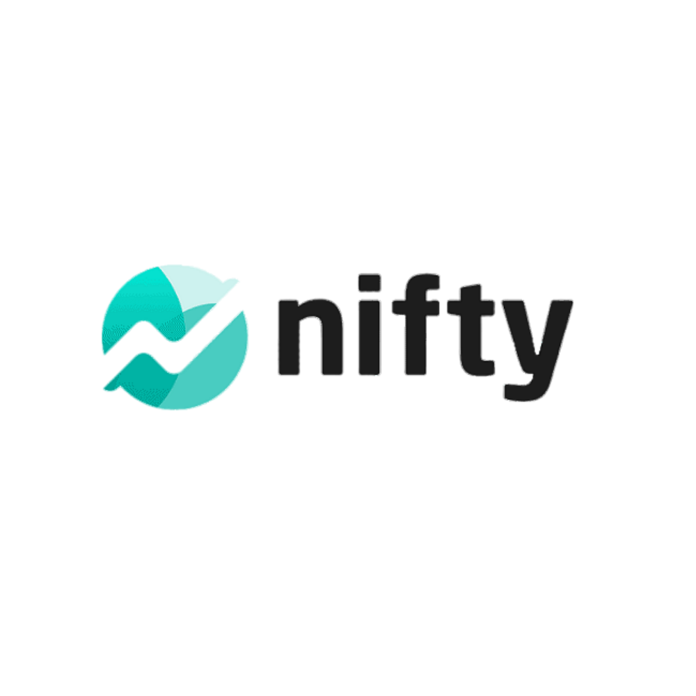 A logo with the word nifty on it.