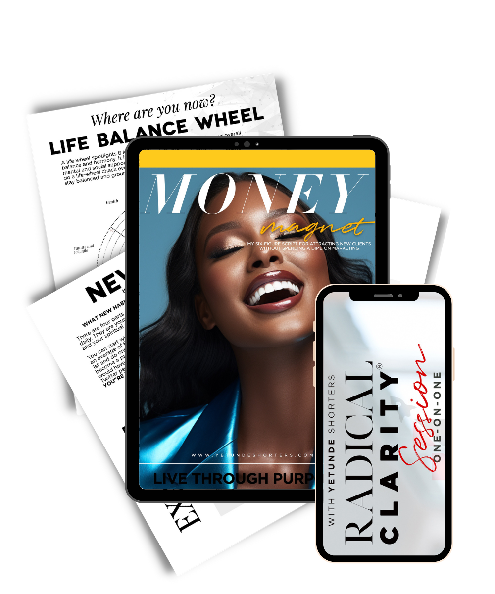 A collection of digital magazine covers displayed on a tablet and a smartphone, with themes focusing on lifestyle, balance, and finance.